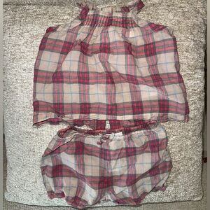Burberry Kids 2 Piece Bloomer Cotton Set 12 Months $250